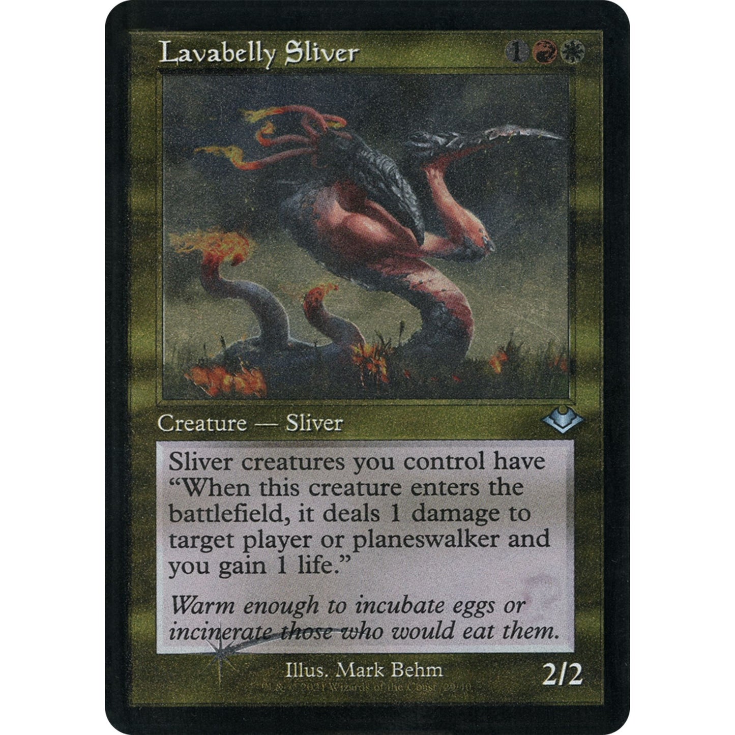 Image for Lavabelly Sliver (Retro Frame) (Foil Etched) (29) (MH1) - Magic: The Gathering