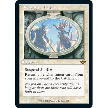 Image for Resurgent Belief (Retro Frame) (Foil Etched) (385) (MH2) - Magic: The Gathering