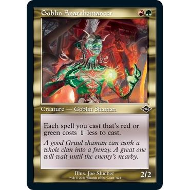 Image for Goblin Anarchomancer (Retro Frame) (Foil Etched) (421) (MH2) - Magic: The Gathering