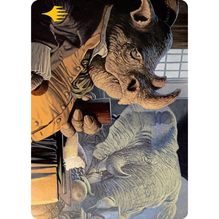 Image for Late to Dinner Art Card (Gold-Stamped) (3) (ASMH2) - Magic: The Gathering