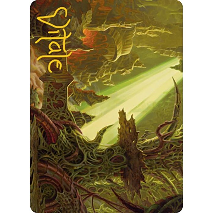 Image for Darkmoss Bridge Art Card (Gold-Stamped Signature) (72) (ASMH2) - Magic: The Gathering