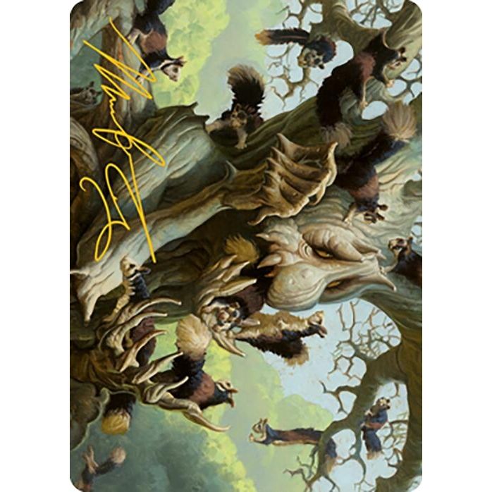 Image for Scurry Oak Art Card (Gold-Stamped Signature) (40) (ASMH2) - Magic: The Gathering