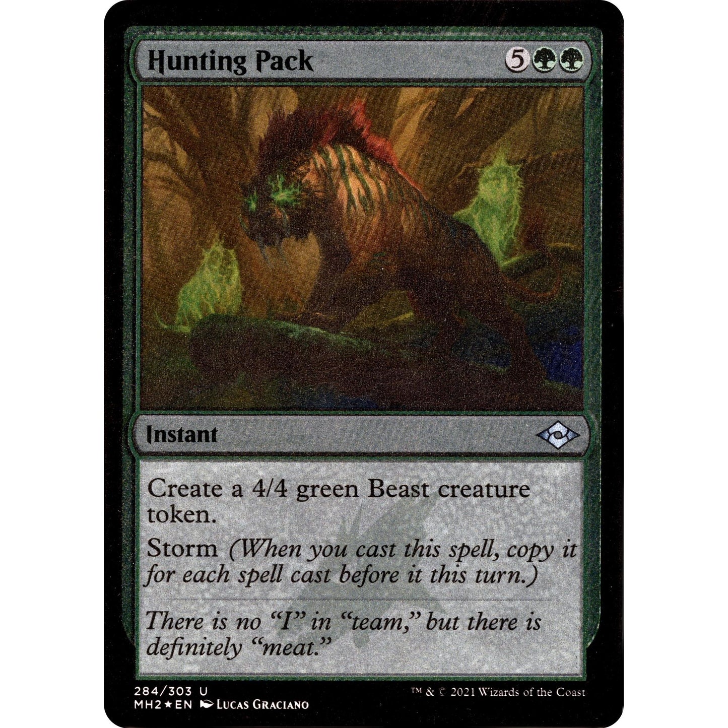 Image for Hunting Pack (Foil Etched) (284) (MH2) - Magic: The Gathering