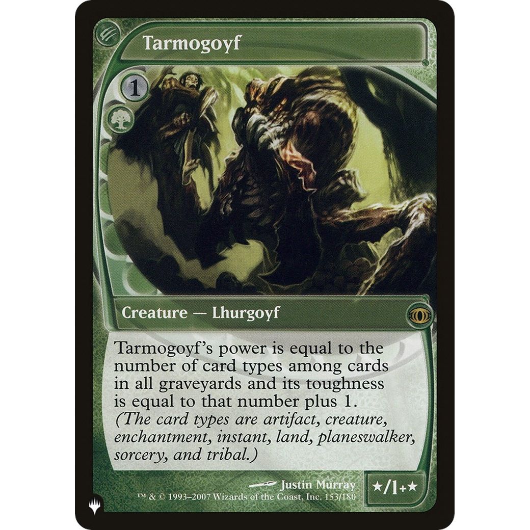 Image for Tarmogoyf (153/180) (LIST) - Magic: The Gathering