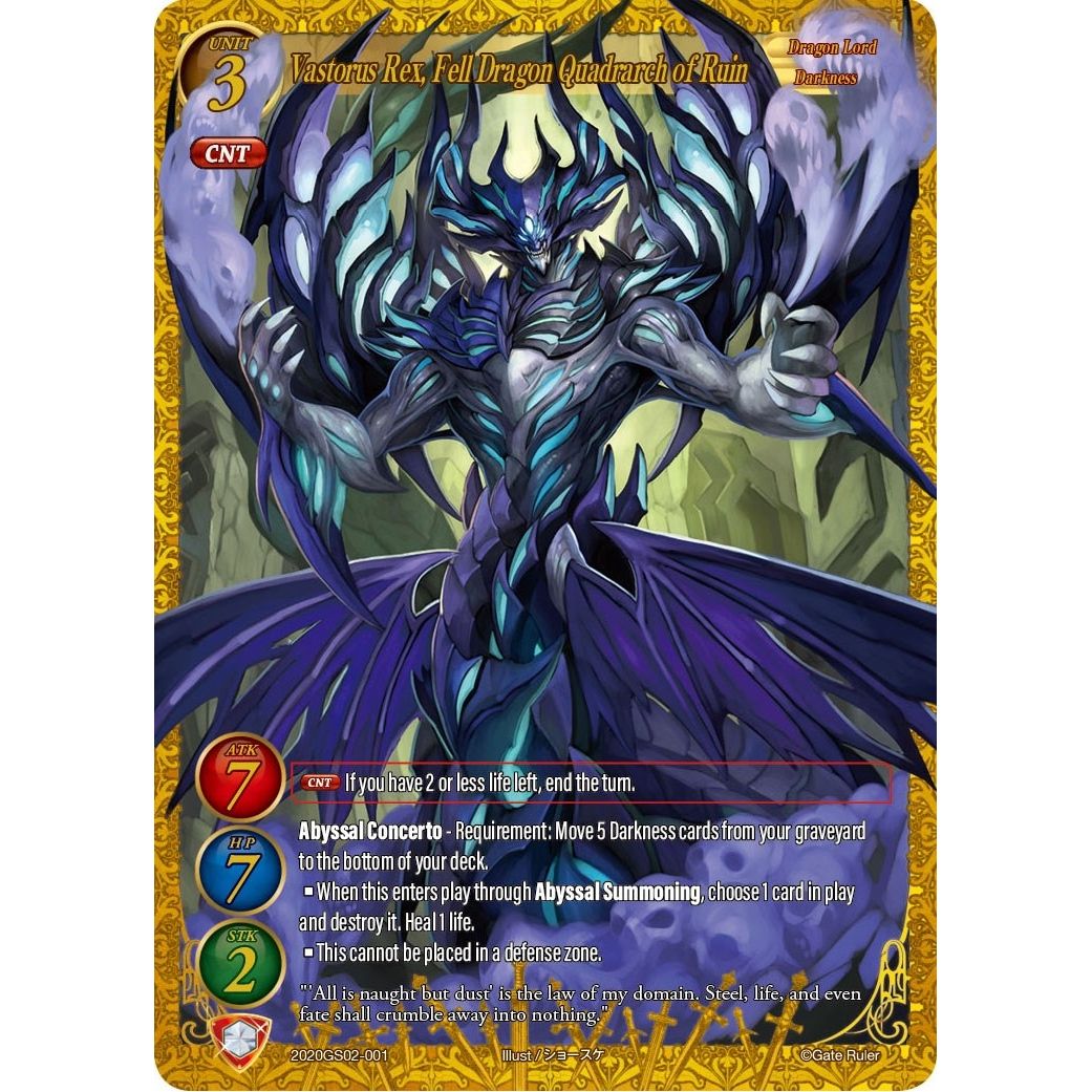 Image for Vastorus Rex, Fell Dragon Quadrarch of Ruin (Extended Art) (2020GS02-001_F) (S02) - Gate Ruler