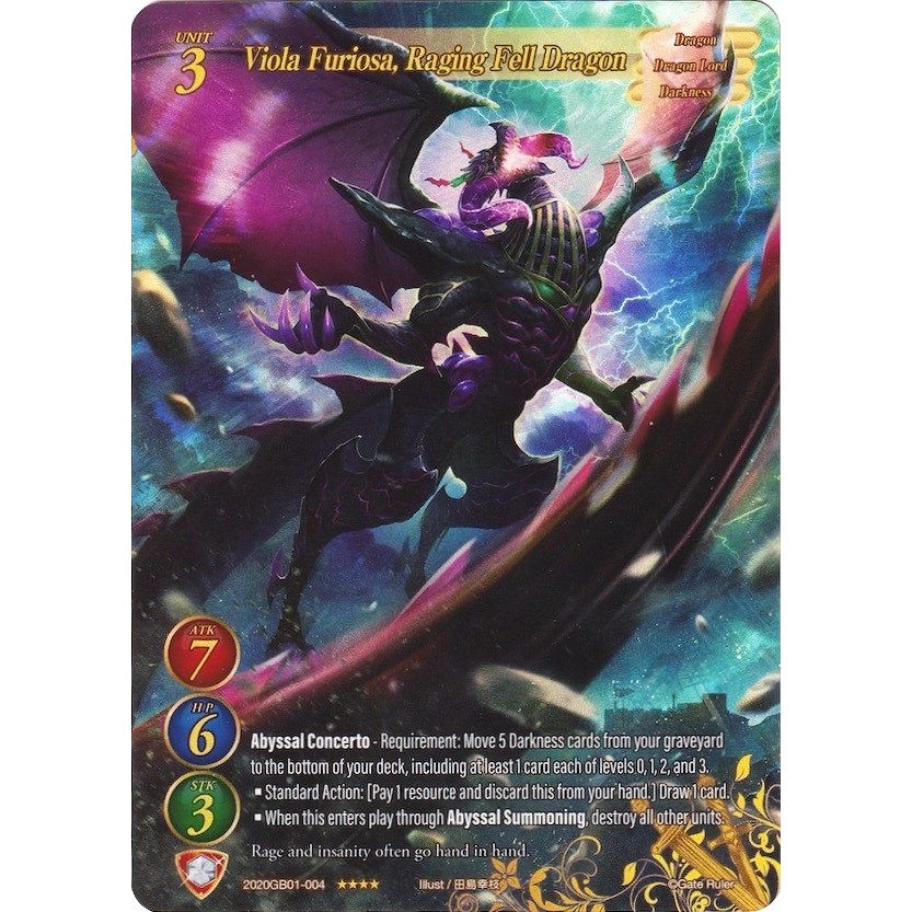Image for Viola Furiosa, Raging Fell Dragon (Full Art) (2020GB01-004) (GB01) - Gate Ruler