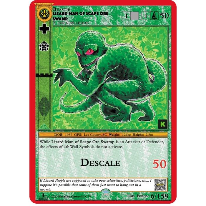 Image for Lizard Man Of Scape Ore Swamp (6) (CNKE) - MetaZoo