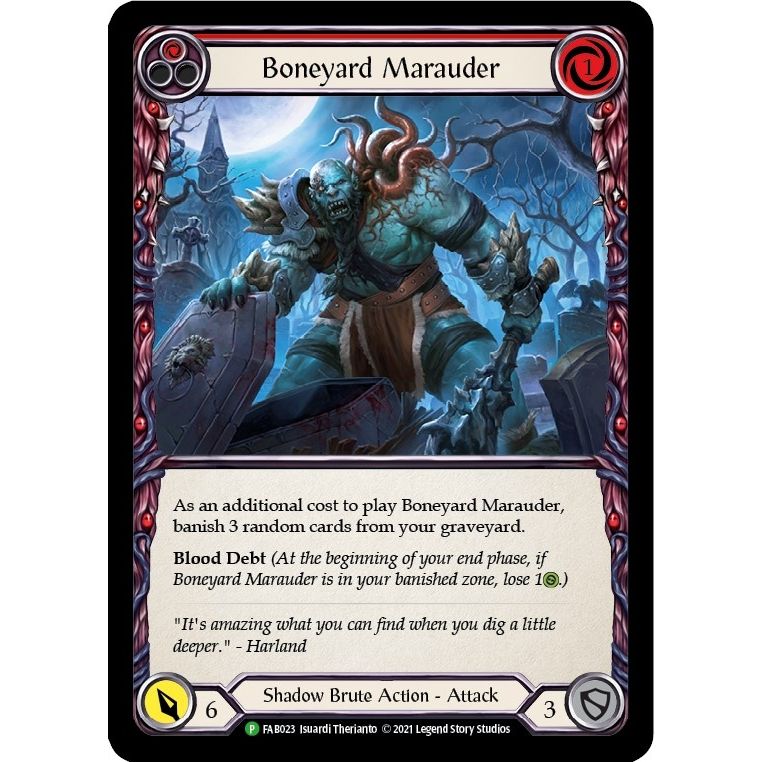 Image for Boneyard Marauder (Red) - FAB023 (FAB023) (PR) - Flesh and Blood TCG