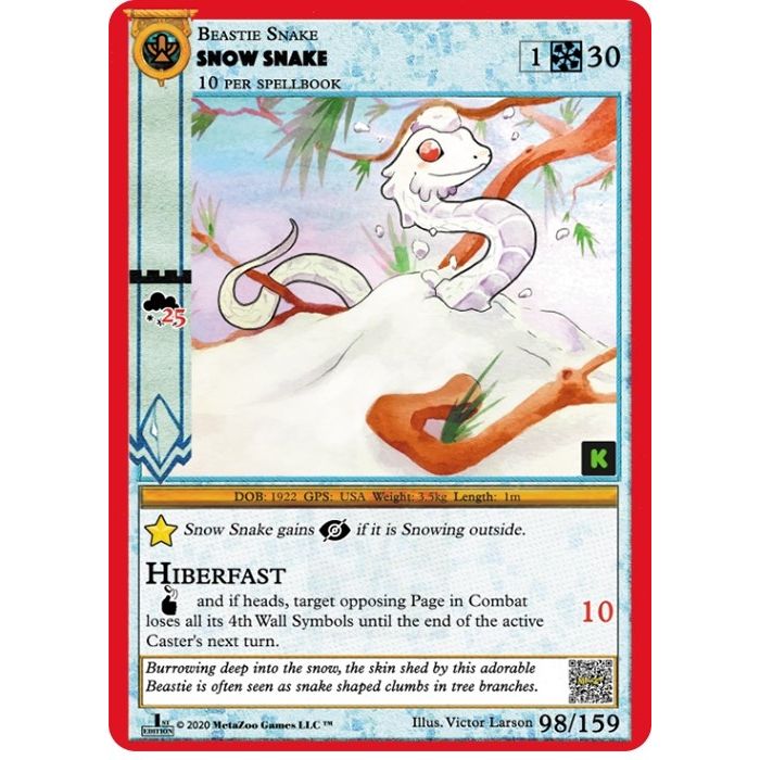 Image for Snow Snake (98) (CNKE) - MetaZoo