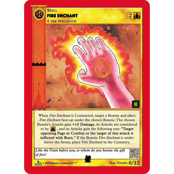 Image for Fire Enchant (6) (CNKE-TD) - MetaZoo