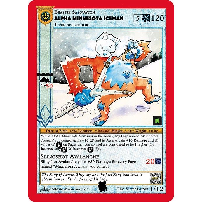 Image for Alpha Minnesota Iceman (1) (CNKE-TD) - MetaZoo