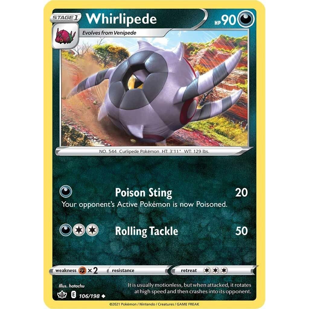 Image for Whirlipede (106/198) (SWSH06) - Pokemon