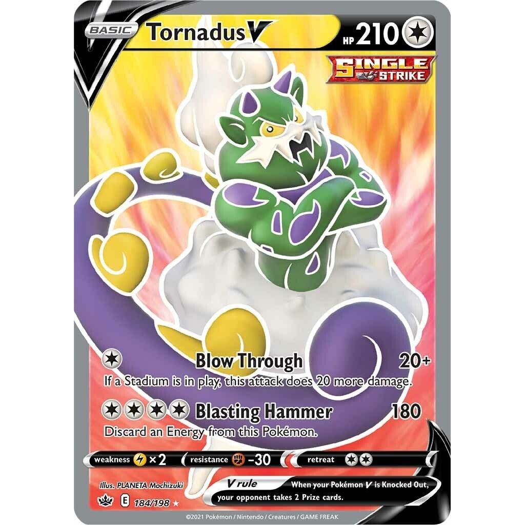 Image for Tornadus V (Full Art) (184/198) (SWSH06) - Pokemon
