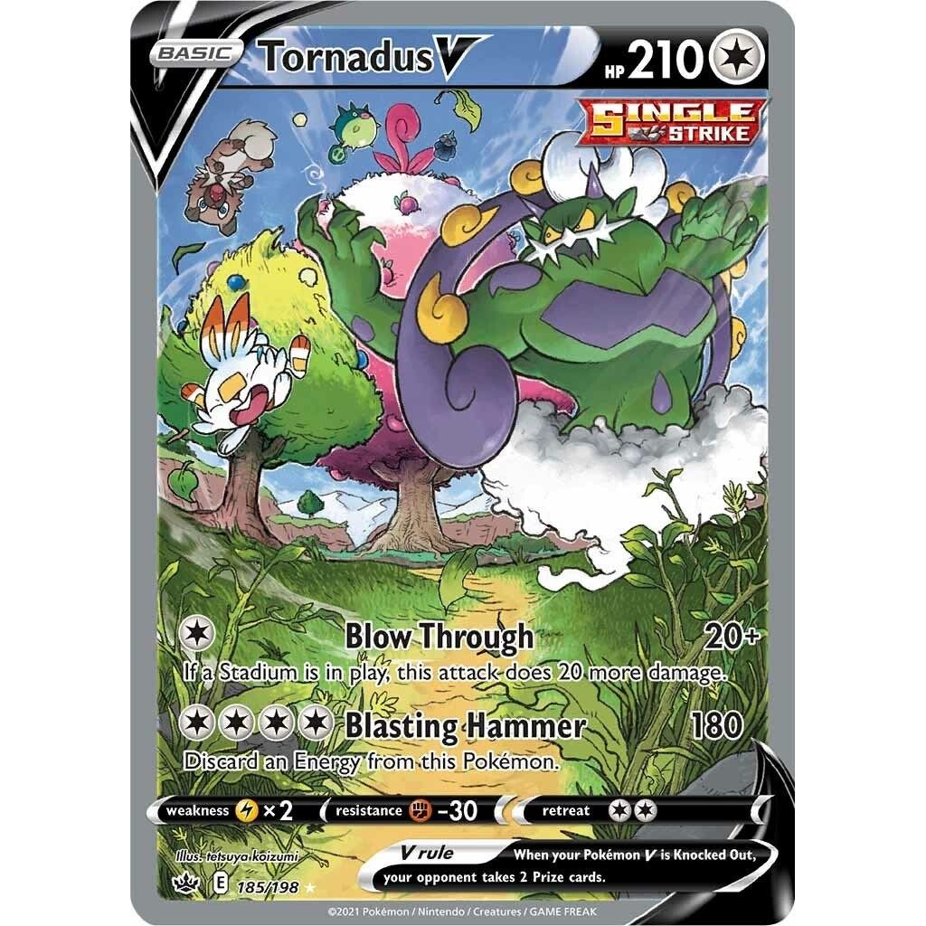Image for Tornadus V (Alternate Full Art) (185/198) (SWSH06) - Pokemon