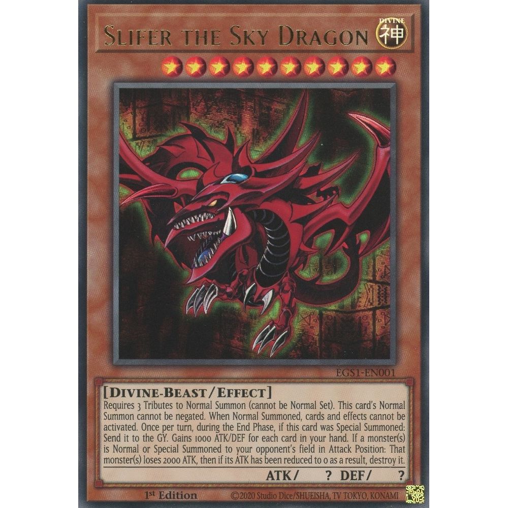 Image for Slifer the Sky Dragon (EGS1-EN001) (EGS1) - YuGiOh