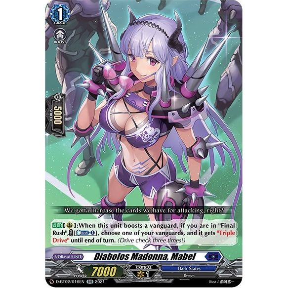 Image for Diabolos Madonna, Mabel (D-BT02/016EN) (D-BT02) - Cardfight Vanguard