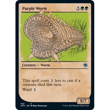 Image for Purple Worm (Showcase) (332) (AFR) - Magic: The Gathering