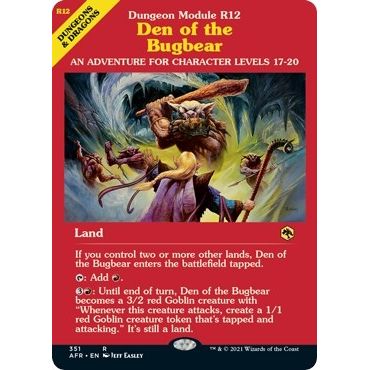 Image for Den of the Bugbear (Dungeon Module) (351) (AFR) - Magic: The Gathering