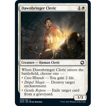 Image for Dawnbringer Cleric (9) (AFR) - Magic: The Gathering