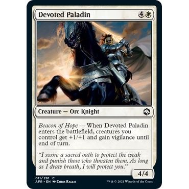Image for Devoted Paladin (11) (AFR) - Magic: The Gathering