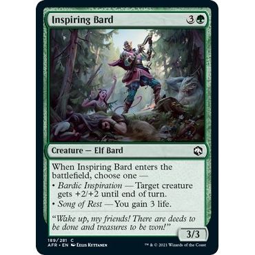 Image for Inspiring Bard (189) (AFR) - Magic: The Gathering