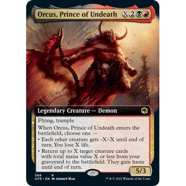 Image for Orcus, Prince of Undeath (Extended Art) (388) (AFR) - Magic: The Gathering