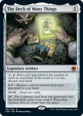Image for The Deck of Many Things (241) - Magic: The Gathering