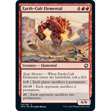 Image for Earth-Cult Elemental (141) (AFR) - Magic: The Gathering
