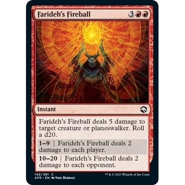 Image for Farideh's Fireball (142) (AFR) - Magic: The Gathering
