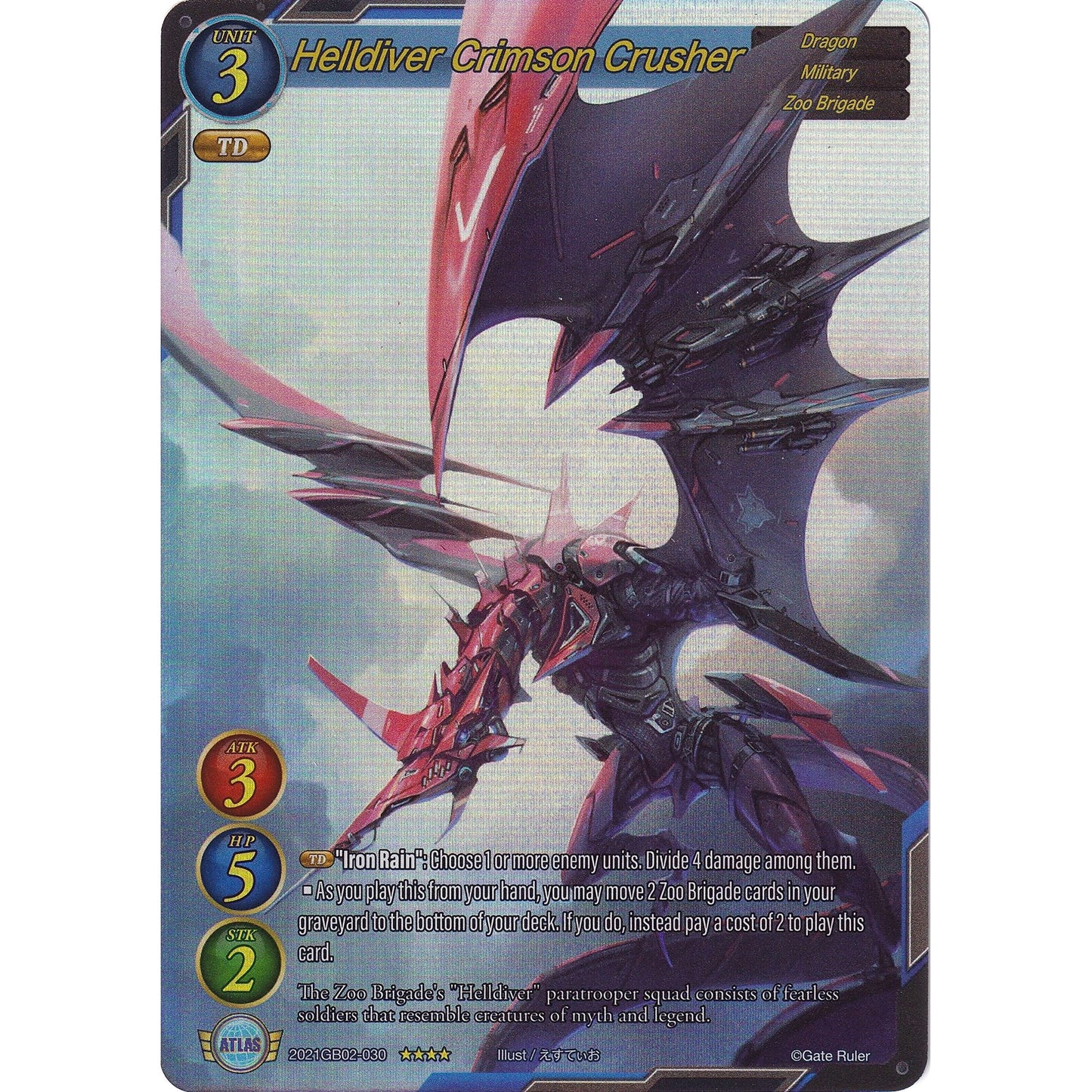 Image for Helldiver Crimson Crusher (Full Art) (2021GB02-030) (GB02) - Gate Ruler