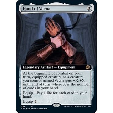 Image for Hand of Vecna (Extended Art) (394) (AFR) - Magic: The Gathering
