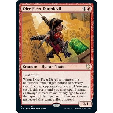 Image for Dire Fleet Daredevil (121) (AFC) - Magic: The Gathering