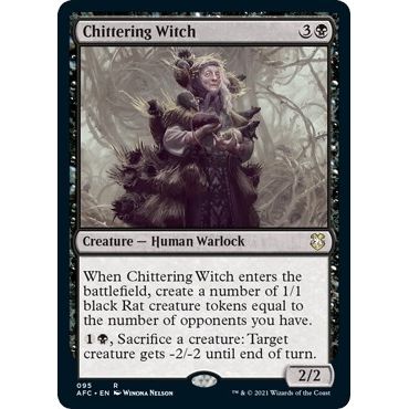 Image for Chittering Witch (95) (AFC) - Magic: The Gathering