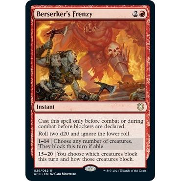 Image for Berserker's Frenzy (29) (AFC) - Magic: The Gathering