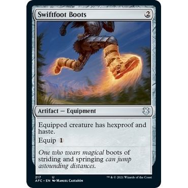 Image for Swiftfoot Boots (217) (AFC) - Magic: The Gathering