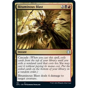 Image for Bituminous Blast (181) (AFC) - Magic: The Gathering