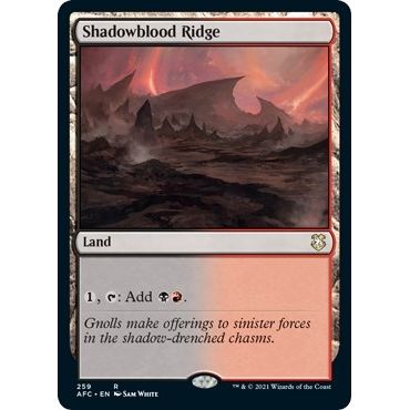 Image for Shadowblood Ridge (259) (AFC) - Magic: The Gathering