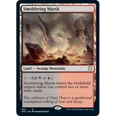 Image for Smoldering Marsh (262) (AFC) - Magic: The Gathering
