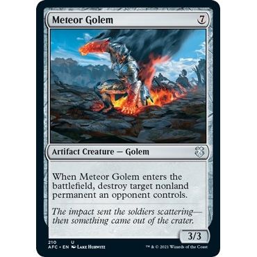 Image for Meteor Golem (210) (AFC) - Magic: The Gathering