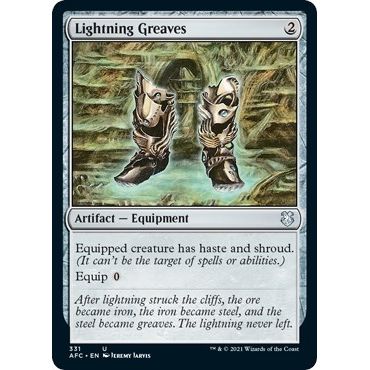 Image for Lightning Greaves (331) (AFC) - Magic: The Gathering