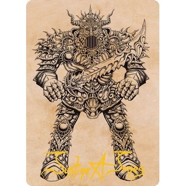 Image for Iron Golem (Showcase) Art Card (Gold-Stamped Signature) (80) (ASAFR) - Magic: The Gathering