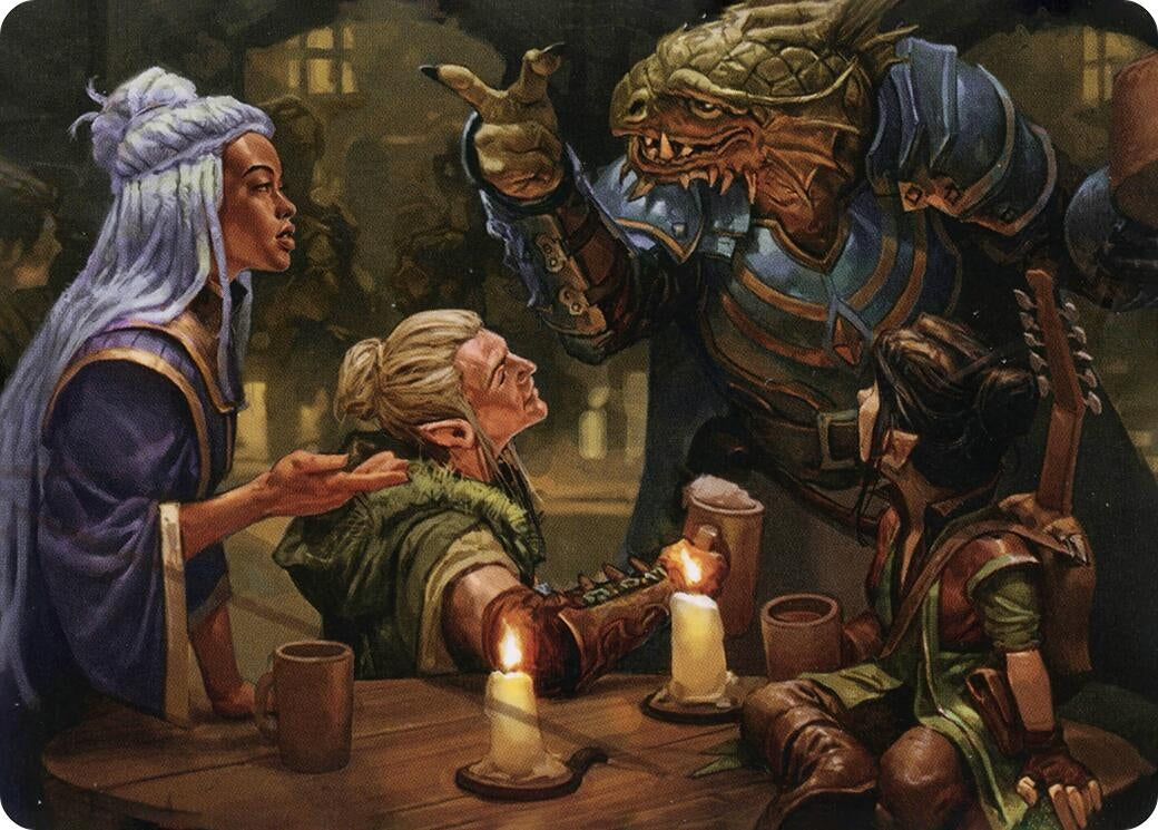 Image for You Meet in a Tavern Art Card (49) - Magic: The Gathering