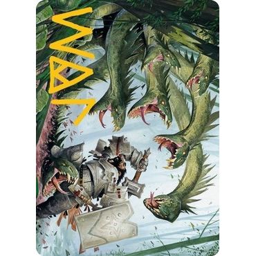 Image for Lair of the Hydra Art Card (Gold-Stamped Signature) (67) (ASAFR) - Magic: The Gathering