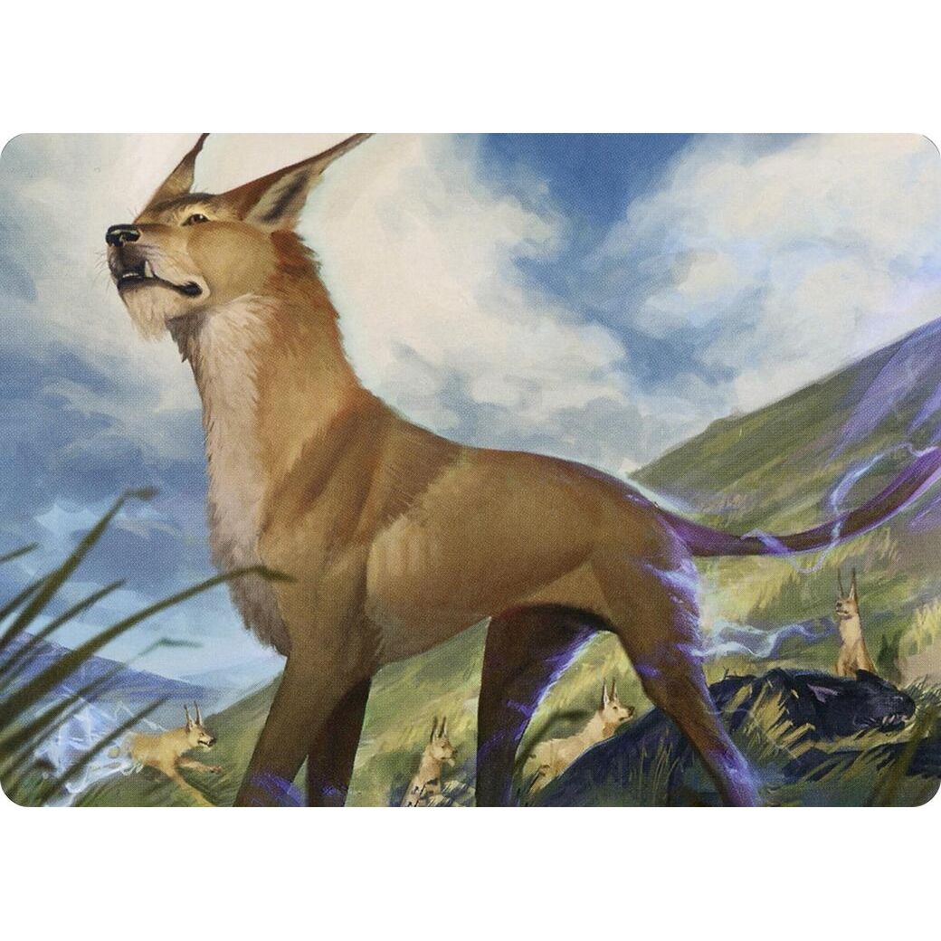 Image for Blink Dog Art Card (20) (ASAFR) - Magic: The Gathering