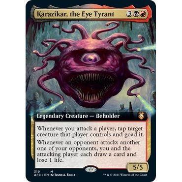 Image for Karazikar, the Eye Tyrant (Extended Art) (319) (AFC) - Magic: The Gathering