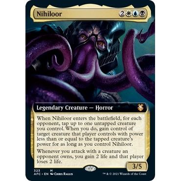 Image for Nihiloor (Extended Art) (323) (AFC) - Magic: The Gathering