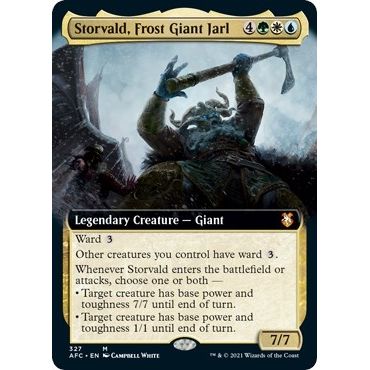 Image for Storvald, Frost Giant Jarl (Extended Art) (327) (AFC) - Magic: The Gathering