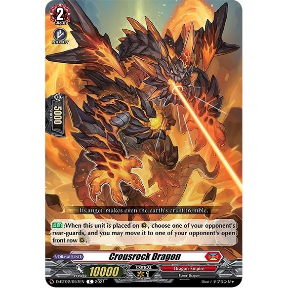 Image for Crousrock Dragon (D-BT02/057EN) (D-BT02) - Cardfight Vanguard