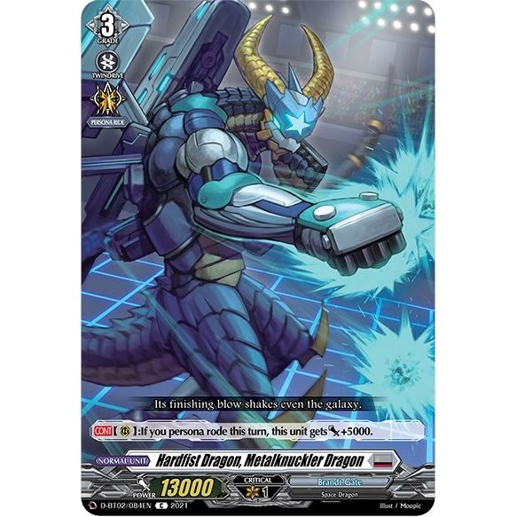 Image for Hardfist Dragon, Metalknuckler Dragon (D-BT02/084EN) (D-BT02) - Cardfight Vanguard
