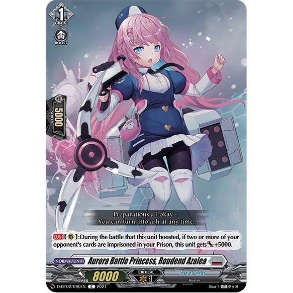 Image for Aurora Battle Princess, Roudend Azalea (D-BT02/090EN) (D-BT02) - Cardfight Vanguard